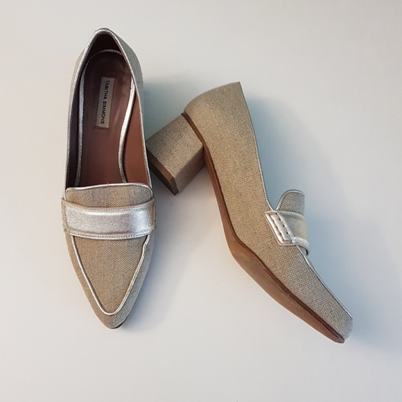 Tabitha Simmons Shoes - Tabitha Simmons Margot canvas and leather shoes